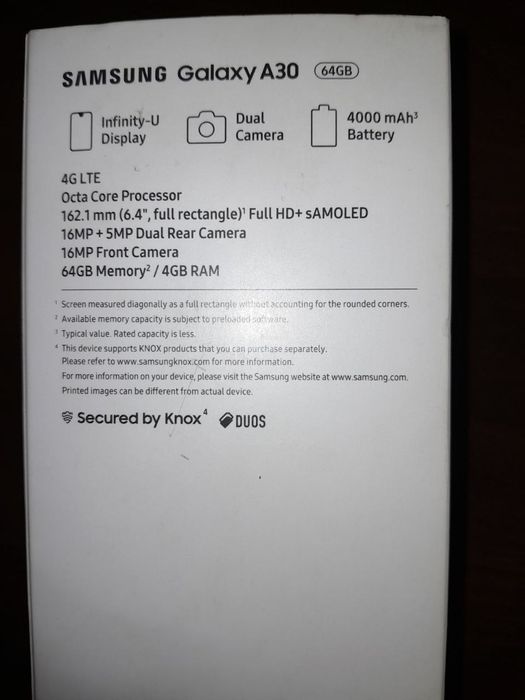 Смартфон Samsung A30