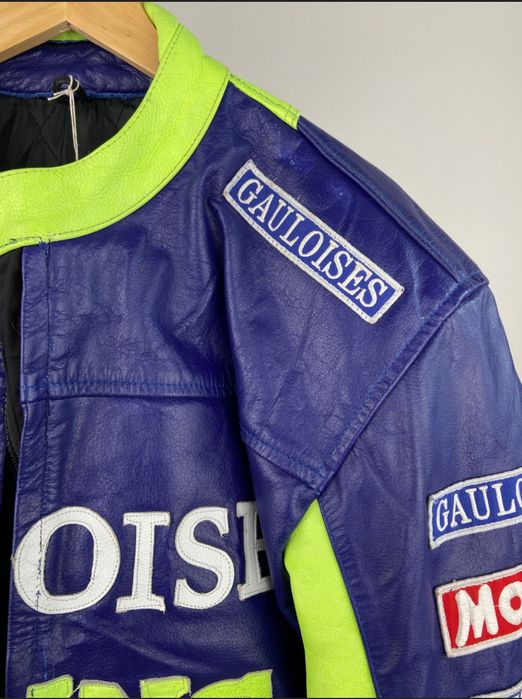 Casaco F1 Gauloises Racing em Pele Influencer Motard YouTuber