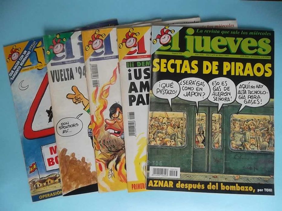 EL JUEVES , o melhor da BD humorística espanhola , 5 exemplares