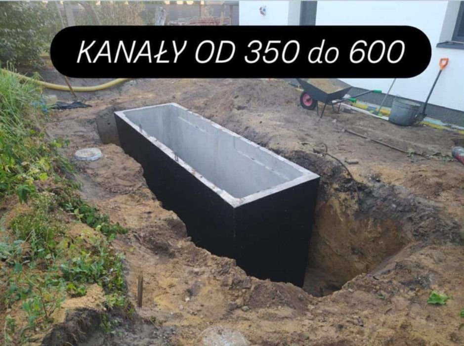 Kanał Betonowy Samochodowy 350-600cm Tomaszów Mazowiecki i okolice