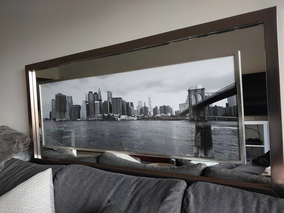 Quadro c/espelho e tela64862368695683123