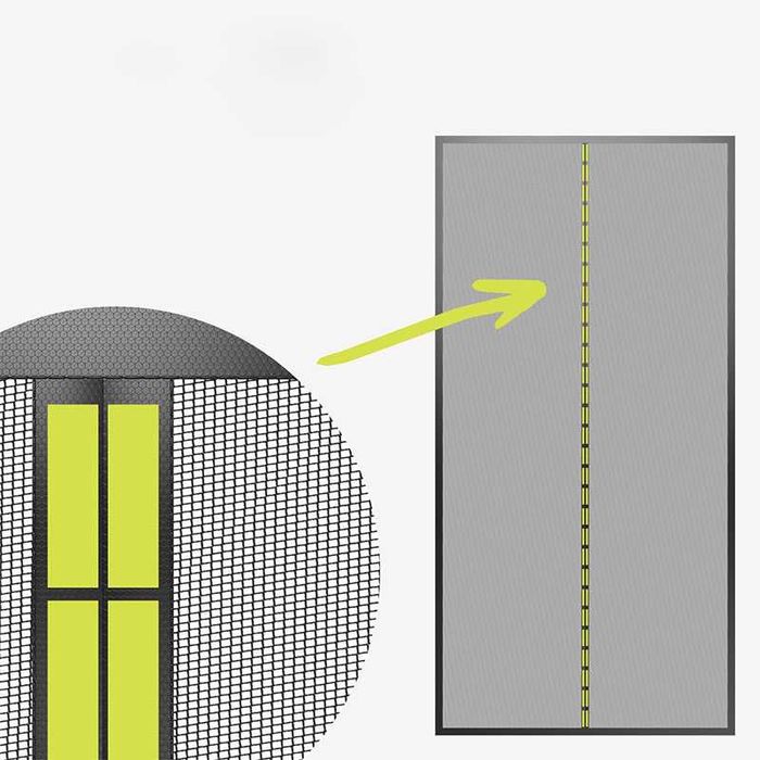 Moskitiera drzwiowa 90x200 cm w kolorze czarnym
