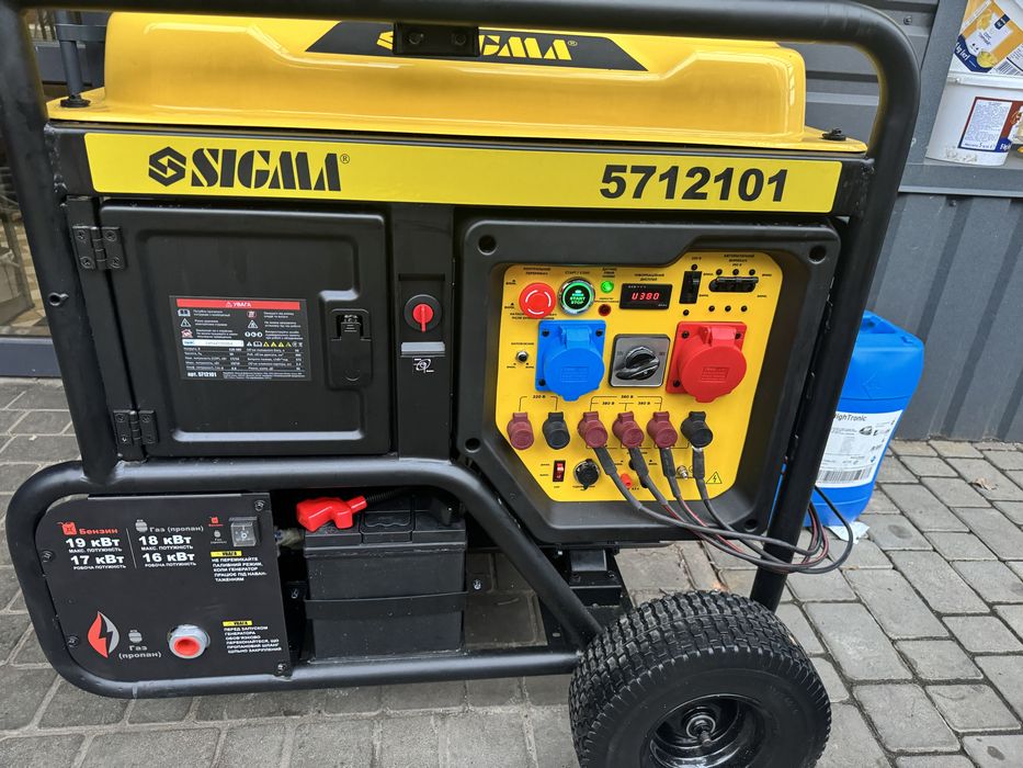 Генератор  бензиновий 220-380 19квт Sigma