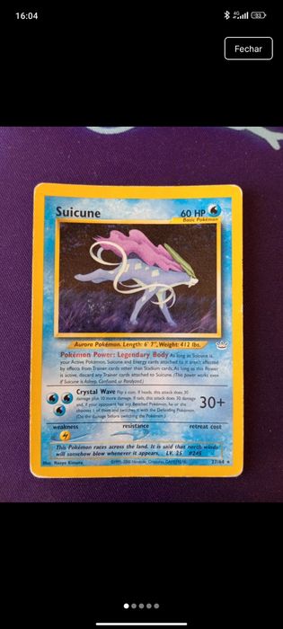Cartas Pokémon antigas