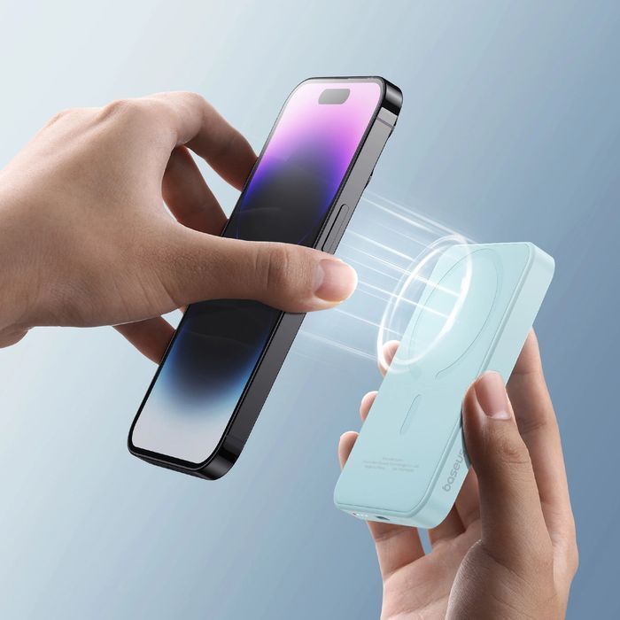 Mini powerbank Baseus 5000mAh 20W + kabel USB-C (20V/3A) - niebieski