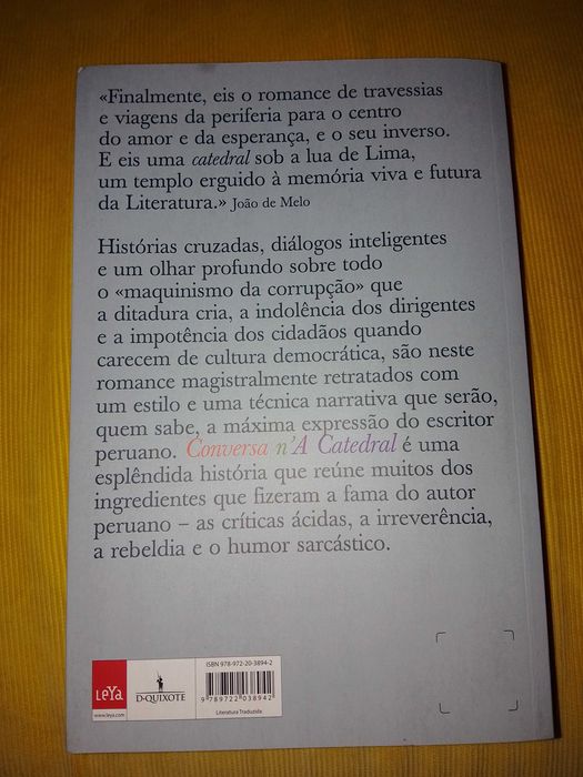 Conversa n'A Catedral de Mário Vargas Llosa