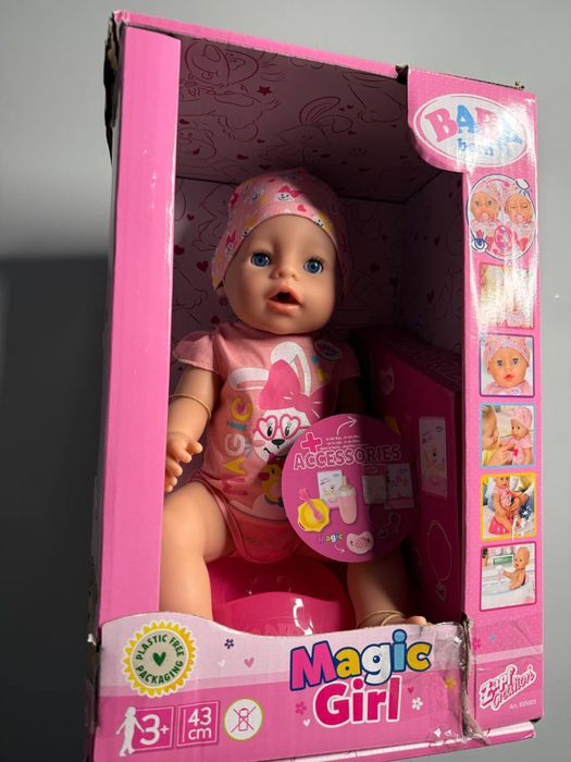 Лялька Zapf Baby Born бейбі борн 43 см чарівна дівчинка magic girl