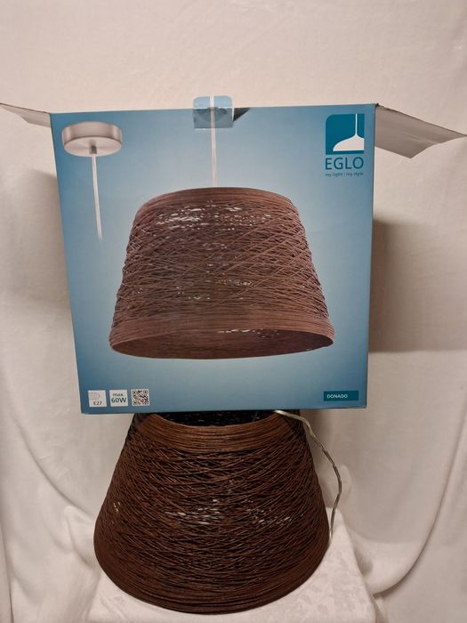 Lampa wisząca EGLO GRANTHAM – czerwona, styl industrialny/vintage