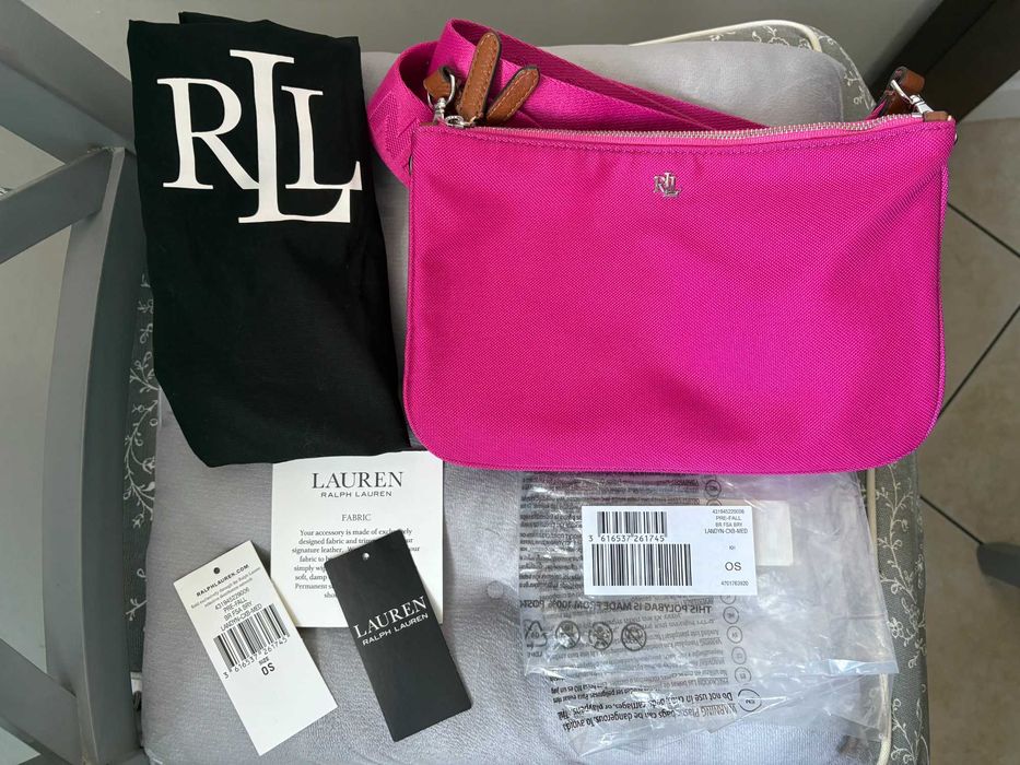 Lauren Ralph Lauren LANDYN - torba na ramię fuksja