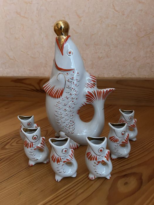 Фарфоровый набор "рыбы"