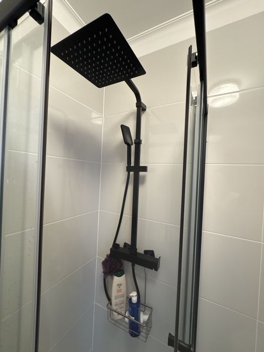 Conjunto de duche com torneira preto Sensea Studio V3
