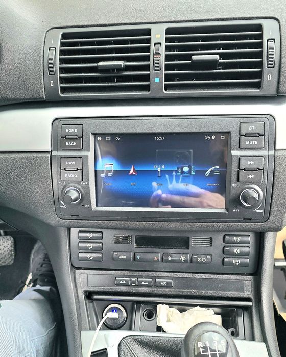 Rádio BMW E46 Android 14 com GPS (Novo)
