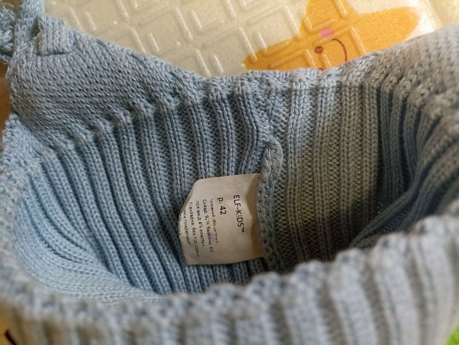 Шапочка в рубчик немовлят (весна)