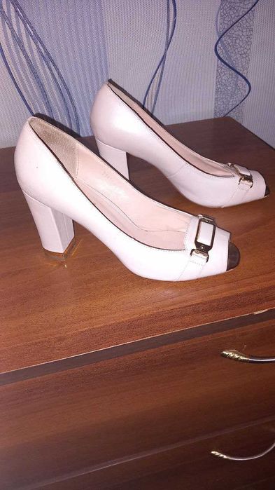 Туфли Nadi Bella, классика (открытый носок) женские на каблуке, кожа