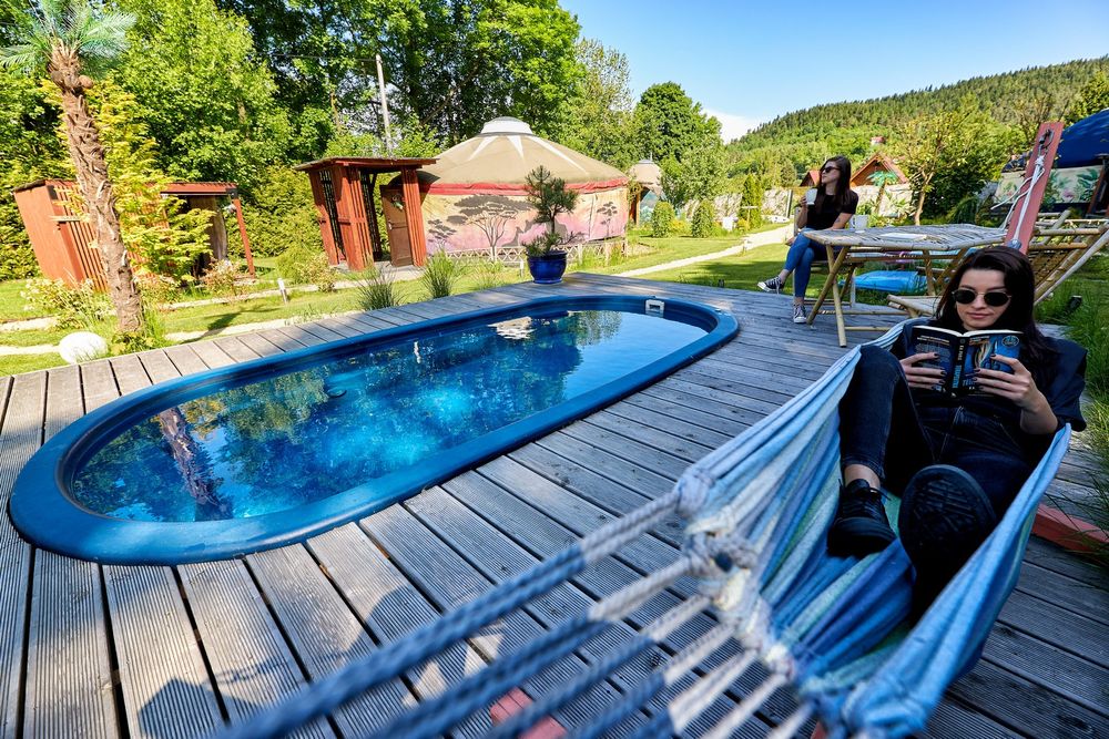 Domki z jacuzzi w górach - sauna | balia | nad rzeką - Energylandia
