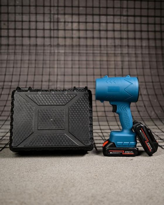 Аккумуляторная воздуходувка ветродуйка в кейсе, 2 АКБ 48V