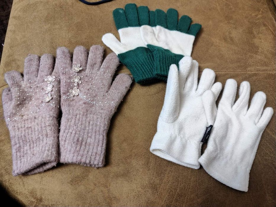 варежки-перчатки, варежки двойные, перчатки от 0 года до 9 лет