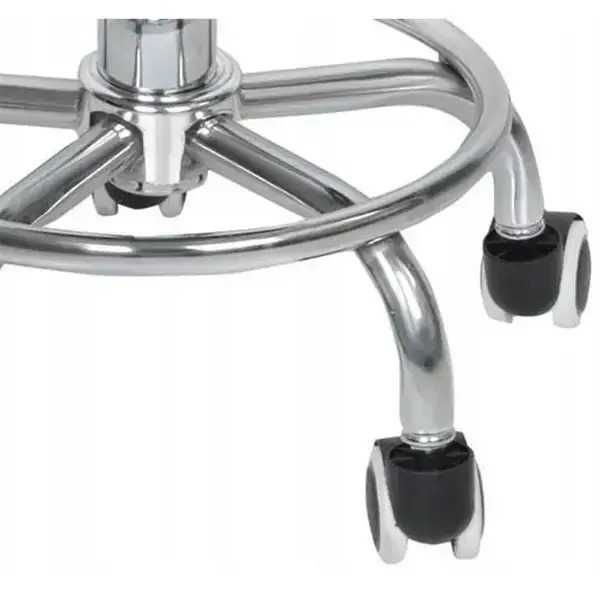 Стілець майстра манікюру, педикюру, косметолога зі спинкою (білий)