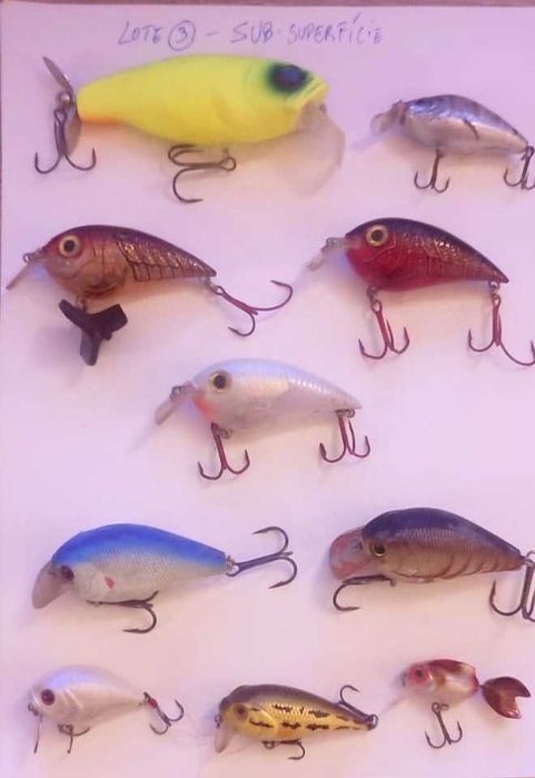 Lote de cranckbait pesca ao achigã