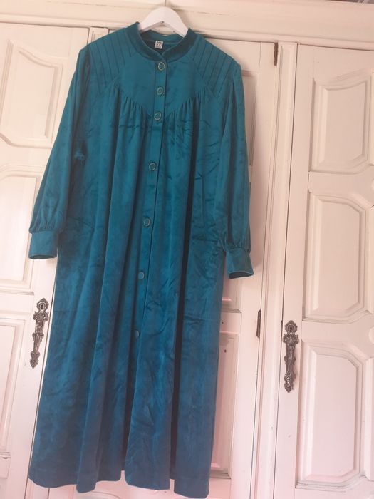 ROBE Vintage veludo verde garrafa tm L ( Novo)