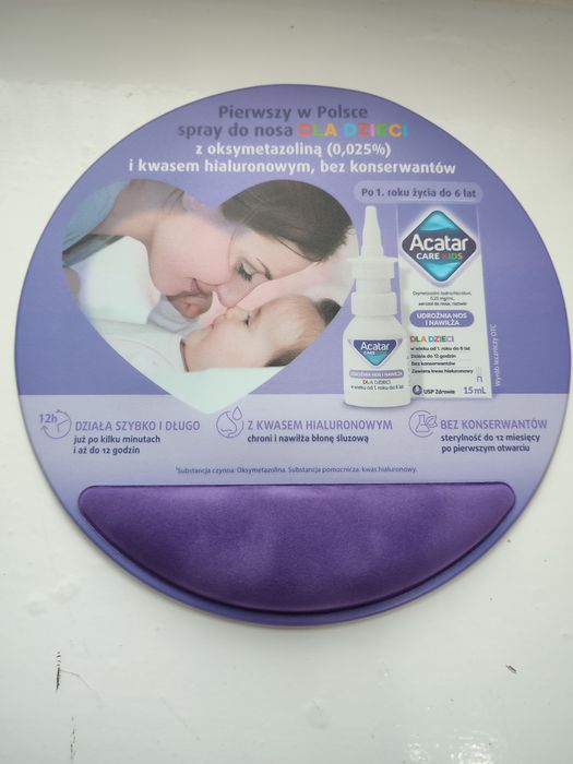 Podkładka pod mysz z poduszeczką pod nadgarstek