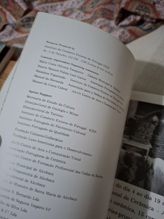 Catálogo Simpósio Int. de Cerâmica Alcobaça em 1987