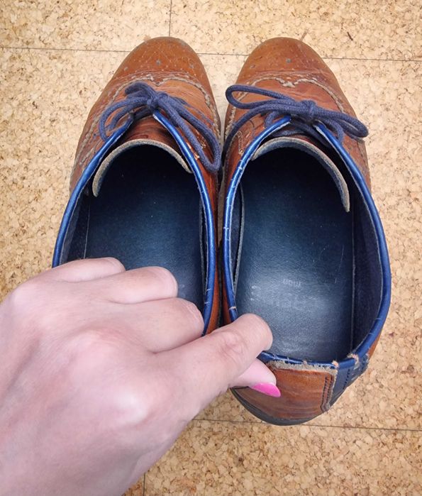 Sapatos castanhos e azuis Seaside, tamanho 40