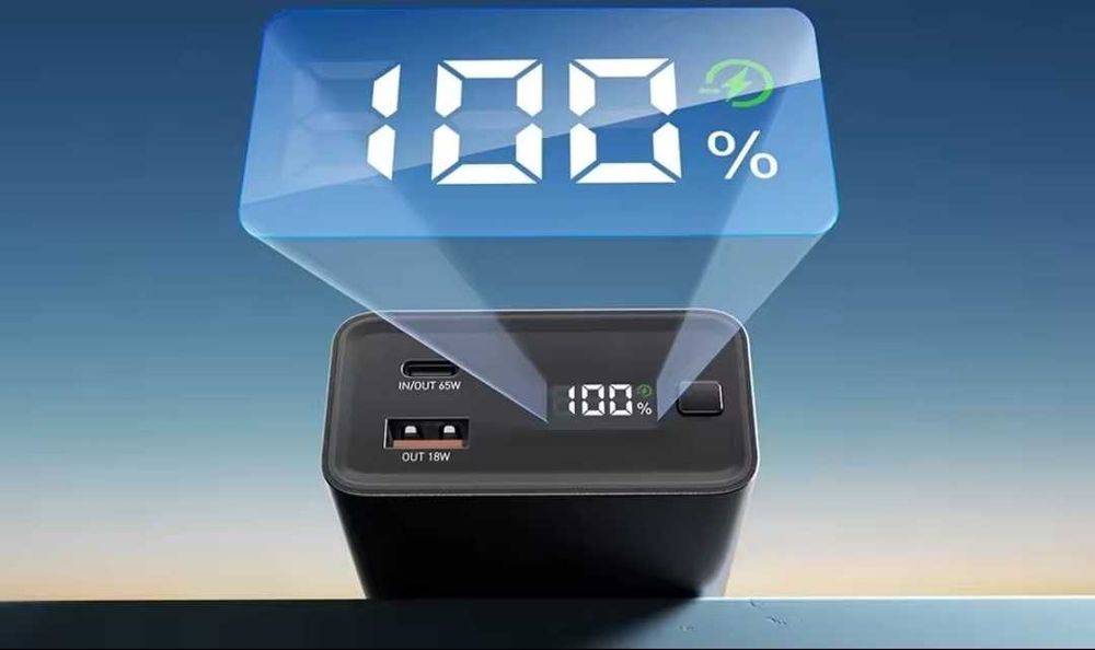 Повербанк 20000mAh  PD 65W Essager Быстрая зарядка