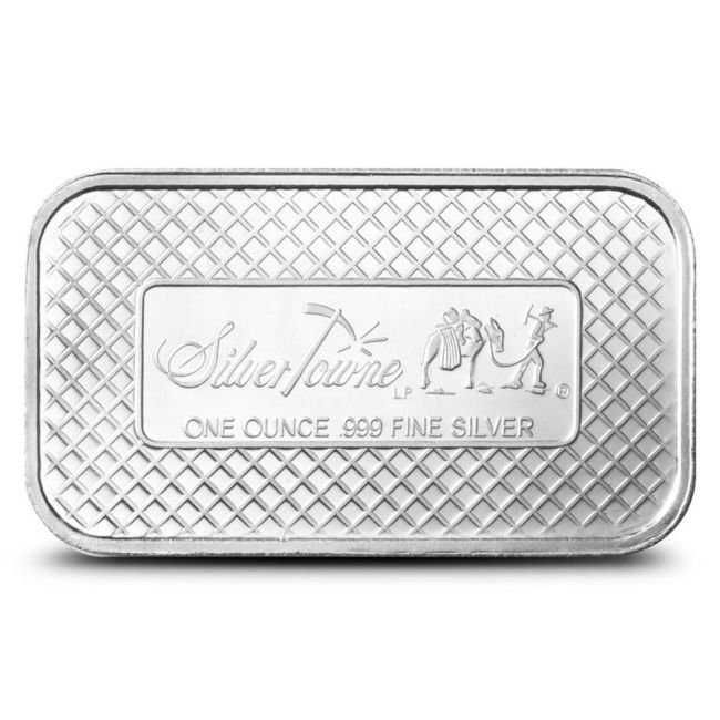 7 onças Troy variadas - Prata . 999 - Barra de prata fina Búfalo