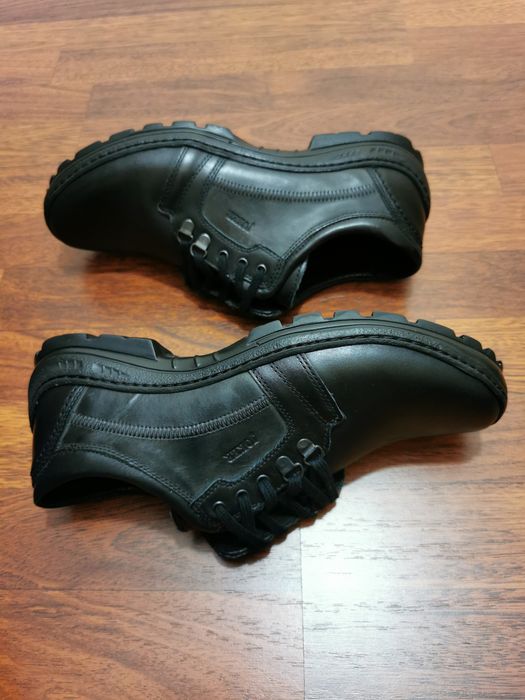 Jokery Skórzane Buty Męskie  Lekkie Wygodne Czarne