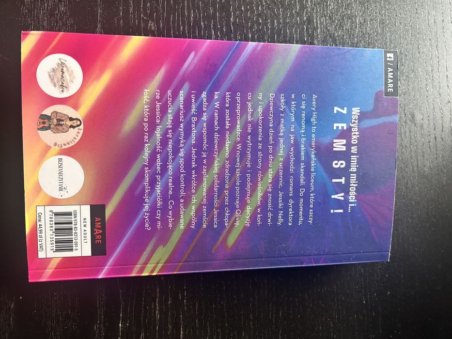 Książka miłość i zemsta