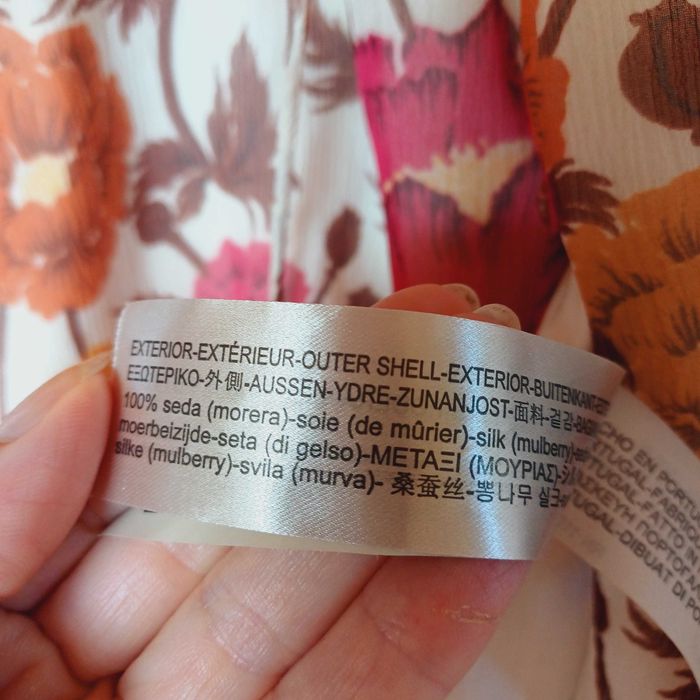 Sukienka massimo dutti 34 36 jedwab