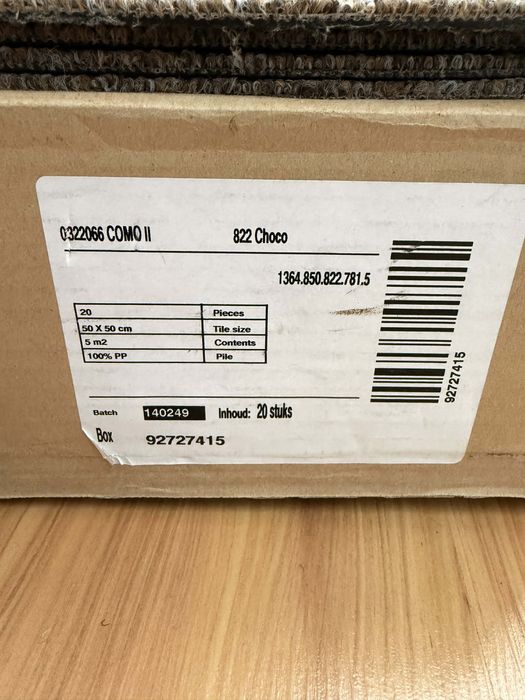 Mata podlogowa czekoladowa choco brązowa kwadratowa