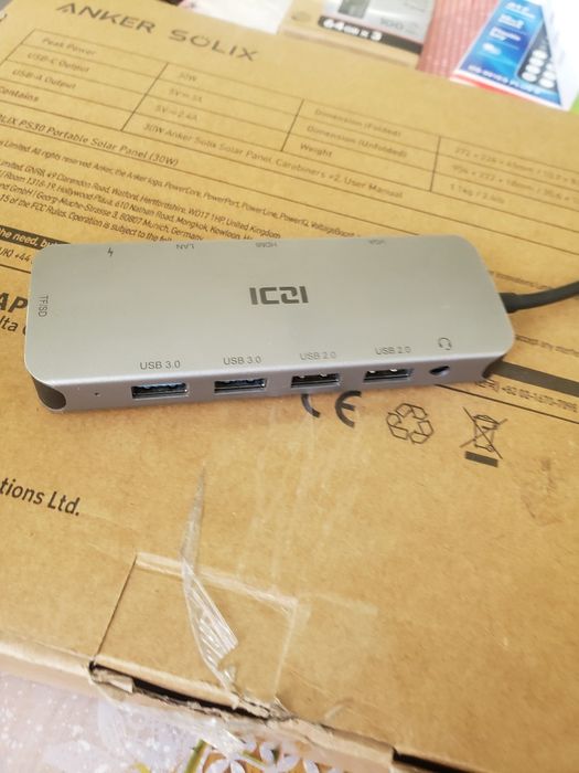 USB хаб док-станція type-c ICDI