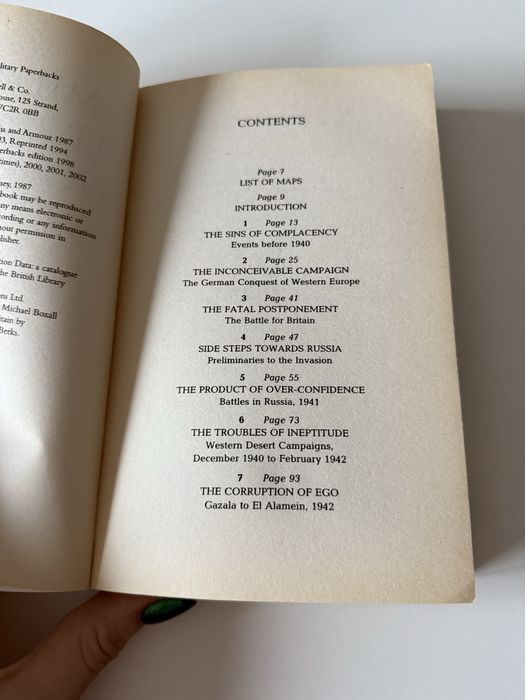 Kenneth Macksey Military Errors Of World War Two