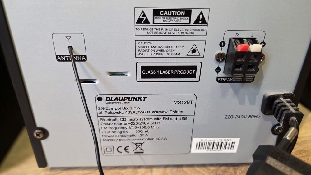 Mikrowieża Blaupunkt MS12BT bluetooth