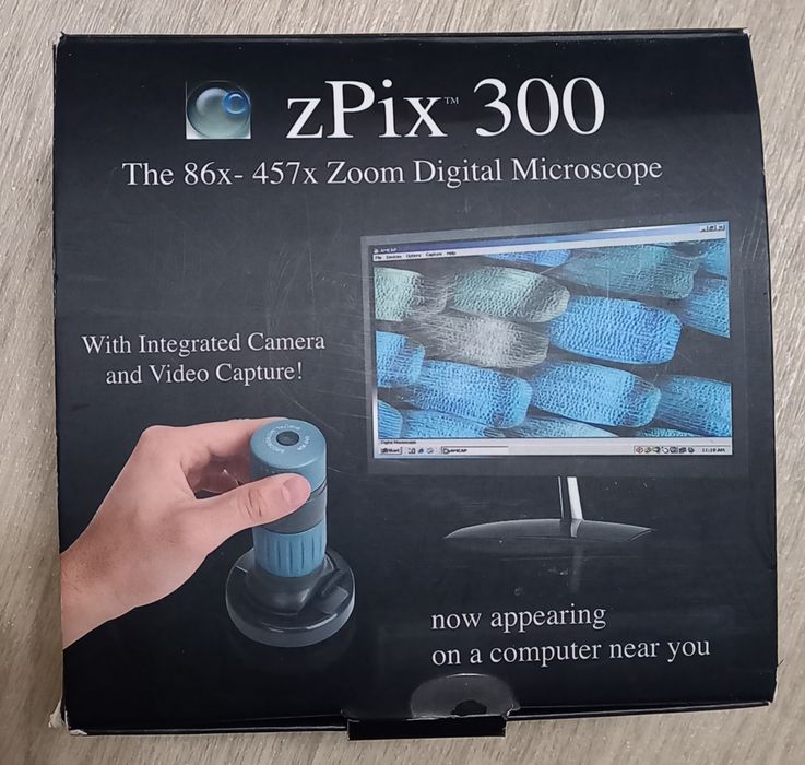 мікроскоп zPix 300 з підключенням до комп'ютеру в ідеальному стані