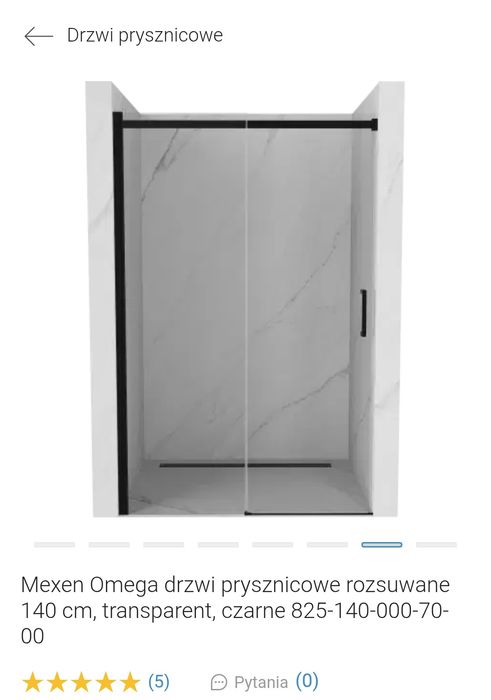 Drzwi prysznicowe