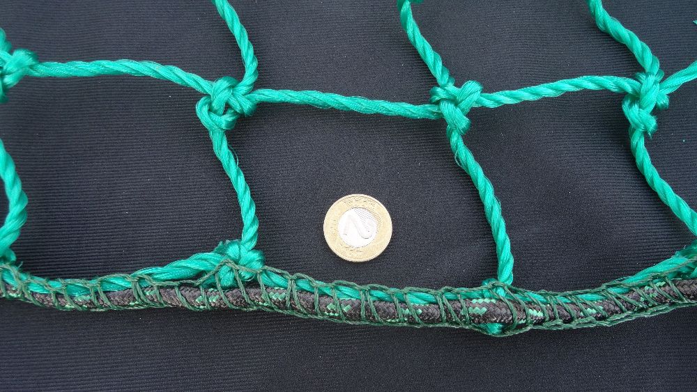 Siatka na bramki siatka na piłkochwyty MOCNA 4mm Obszyta