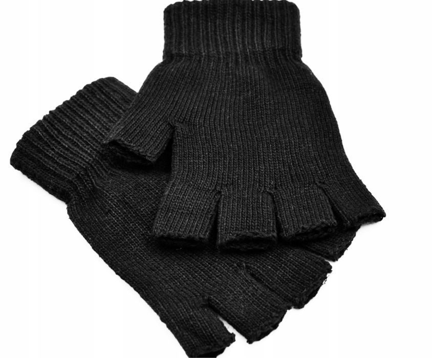 Rękawiczki nowe czarne bez palców