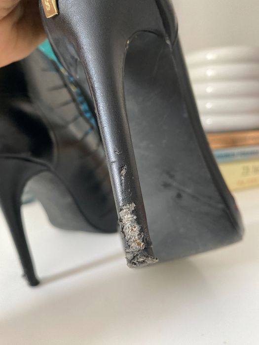 Sandały na szpilce czarne 37 eleganckie