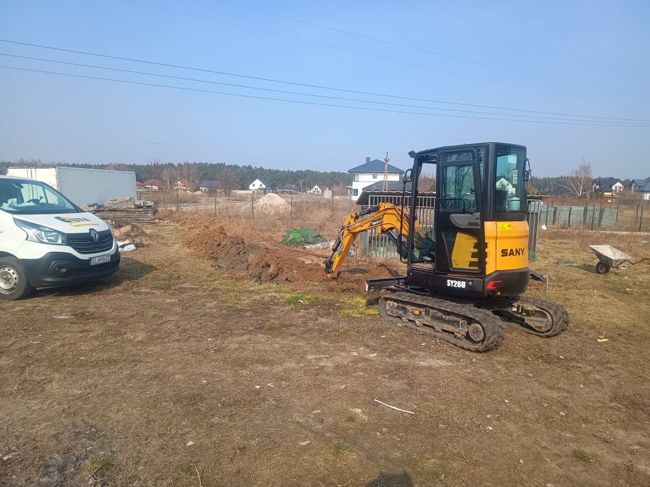 Usługi minikoparką