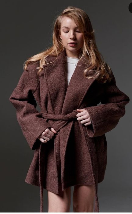 Весняне пальто Тедді з акцентними плечима