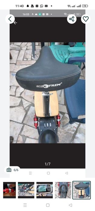 Skate elétrico super potente vel. maxima 80kms hora!