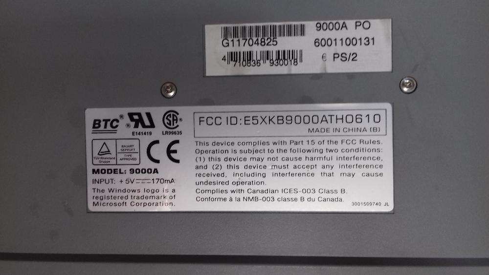 Teclado para computador fixo BTC