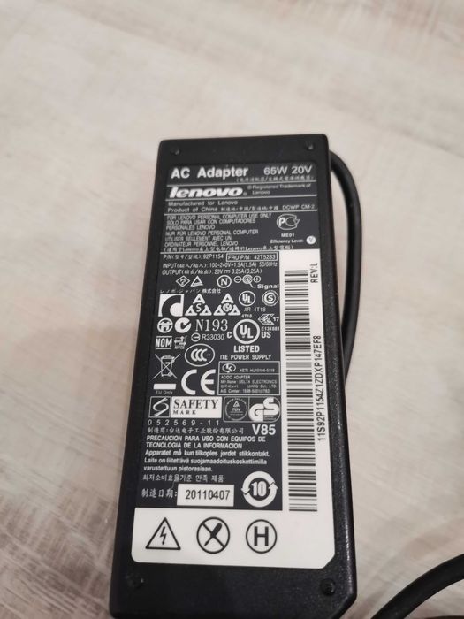 Carregador/Charger Portátil/Laptop Lenovo (DCWP CM-2) Original 65W 20V