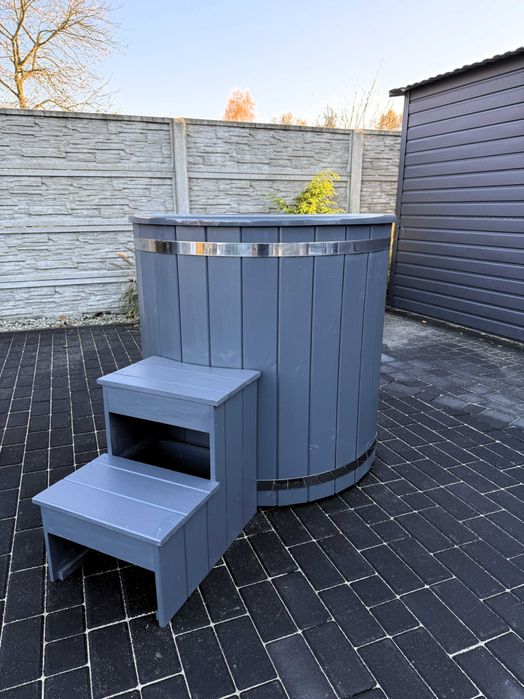 Balia do schładzania Beczka do morsowania po Sauna 1x1m Zestaw Wysyłka