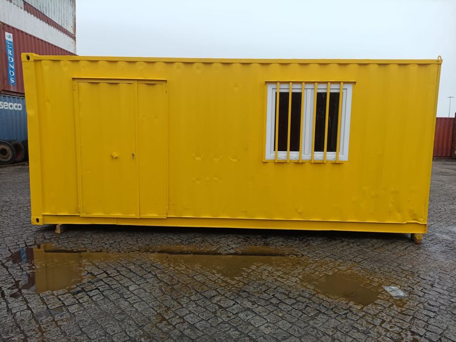 Contentor Maritimo  6 metros 20 pes - Porta e Janela