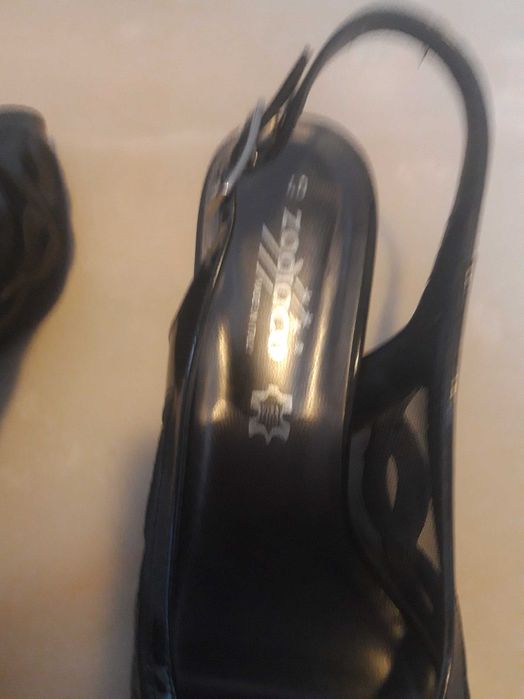 OKAZJA!!! Wloskie eleganckie czarne pantofle