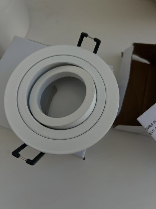 Foco encastrar em metal branco 18 unidades